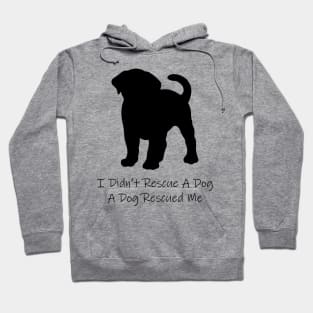 I Didn't Rescue A Dog A Dog Rescued Me Hoodie